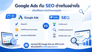 Google Ads กับ SEO ต่างกันอย่างไร